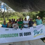 Mauricio Andrade inaugura obra de pavimentacion en la localidad de Copalillos