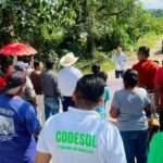 Mauricio Andrade inaugura pavimentación en La Mohonera